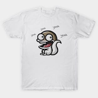 "Cartoon squirrel - Yeah!" T-Shirt